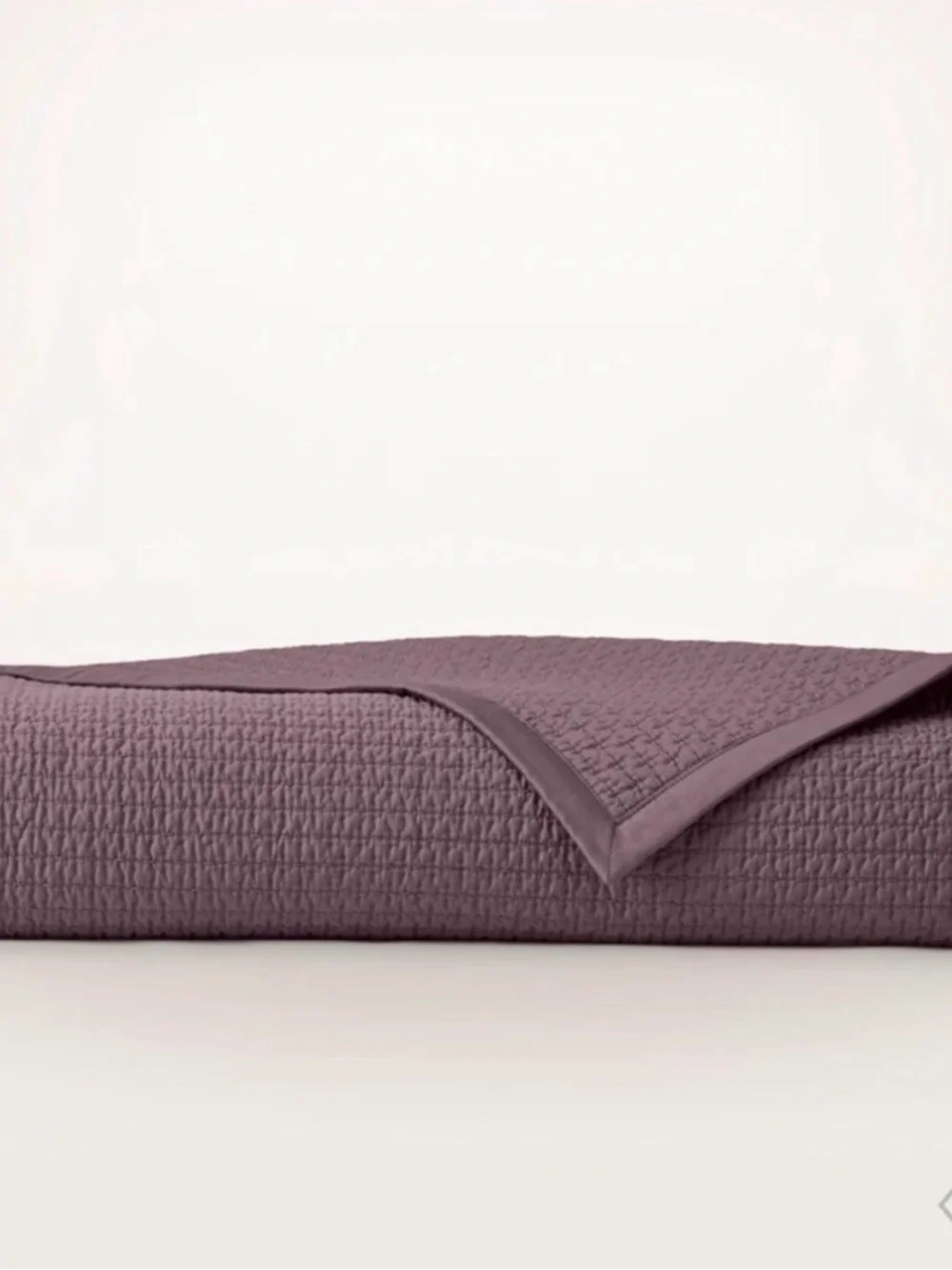 Boll & Branch Signature Textured Organic Cotton Quilt Plum King